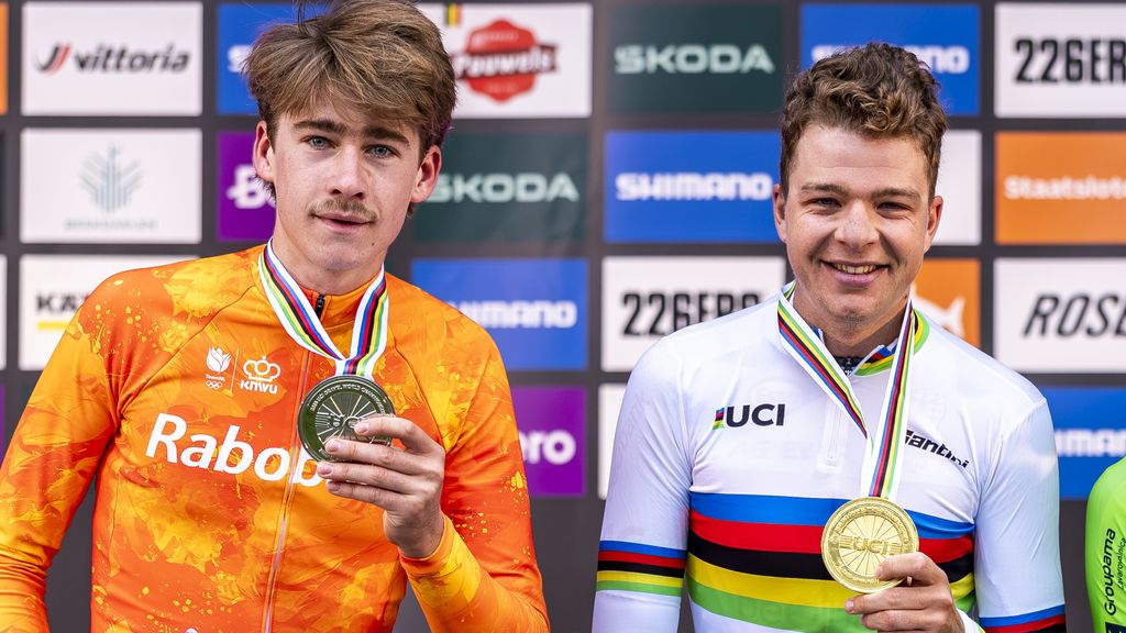 Florian Vermeersch wint WK gravel, sensationeel zilver 'clubrenner' Biesterbos