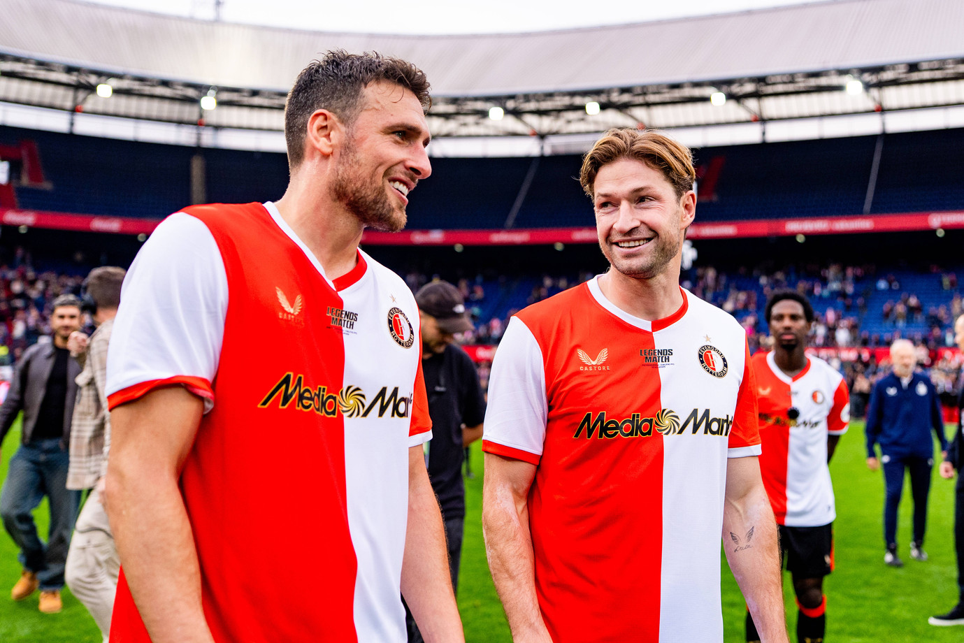 Eric Botteghin en Jan Arie van der Heijden Feyenoord Legends