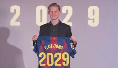 De Jong verlengt bij Barcelona tot 2029 en is speculatie over salaris zat