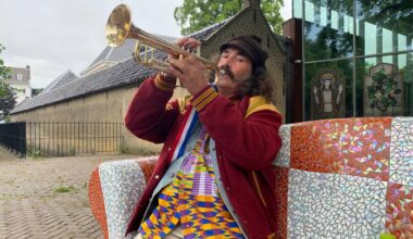 Peter met zijn trompet.