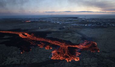 Dit plaatsje in IJsland verandert in een spookstad door vulkaanuitbarstingen