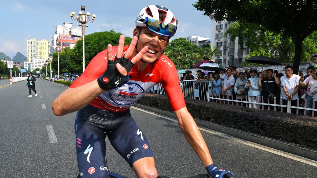 Vier op een rij voor Magnier in Quangxi, alleen Pogacar won vaker dan 21-jarig talent