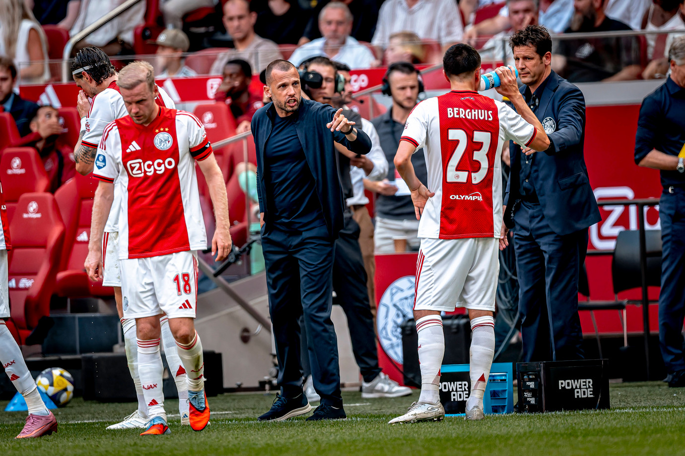 John Heitinga, Davy Klaassen en Steven Berghuis