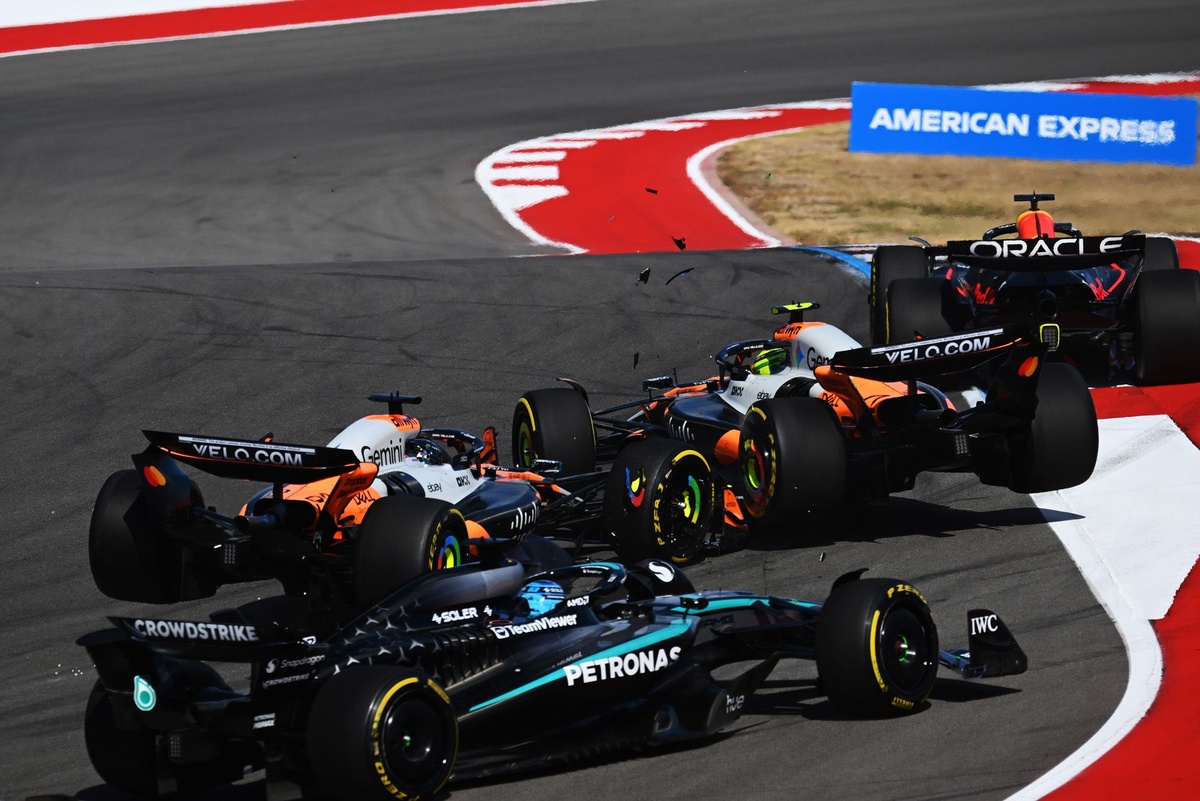 Max Verstappen wint F1-sprint Austin, drama voor McLaren na vroege crash