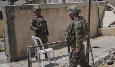 Israëlische soldaten in Khan Younis.