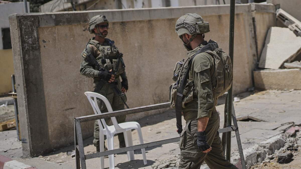 Israëlische soldaten in Khan Younis.