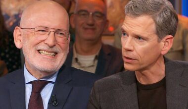 Frans Timmermans en Jeroen Wollaars