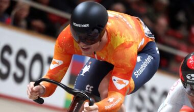 Lavreysen pakt ook wereldtitel keirin na machtige sprint, Hoogland mee op podium