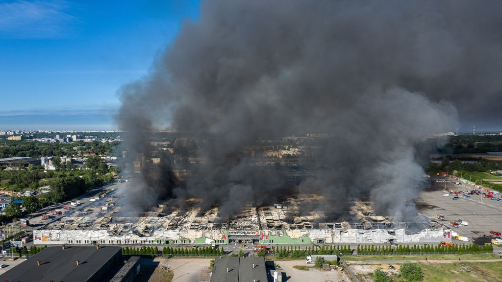Oekraïners cel in voor brand in Pools winkelcentrum in opdracht van Rusland