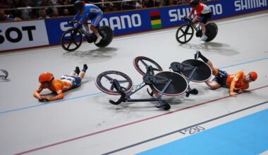 Wiebes en Van Belle in gouden positie hard onderuit bij koppelkoers