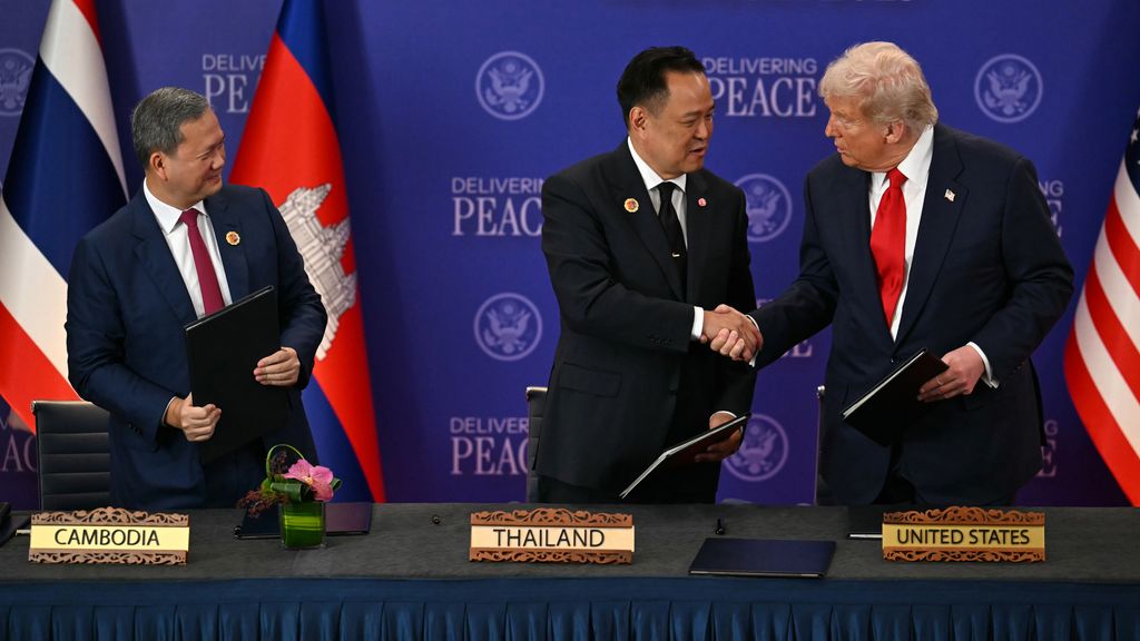 Thailand en Cambodja tekenen nieuw bestand in aanwezigheid van Trump