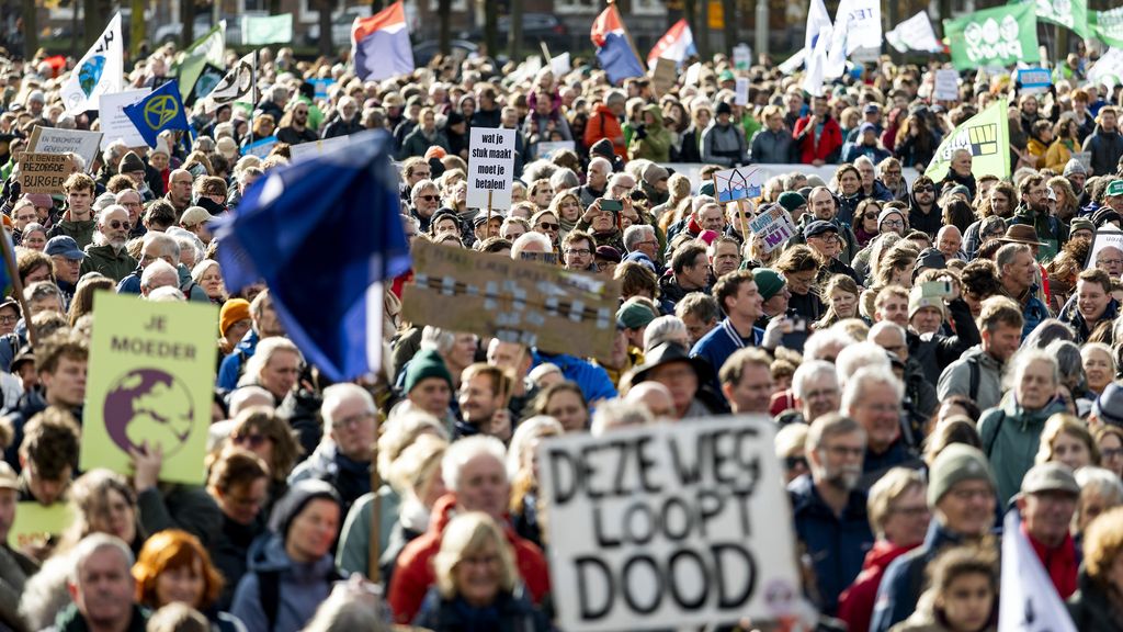 Tienduizenden mensen bij klimaatmars in Den Haag