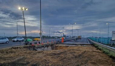 A12 bij Arnhem weer open na reparatie zinkgat