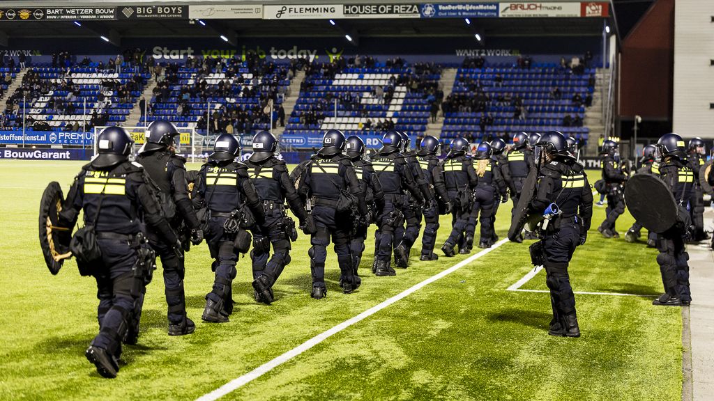 Twee bekerduels tijdelijk gestaakt wegens ongeregeldheden, Fortuna Sittard door