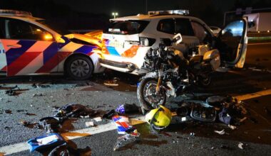 Bestuurder van gestolen auto rijdt agenten aan op A2, twee zwaargewonden