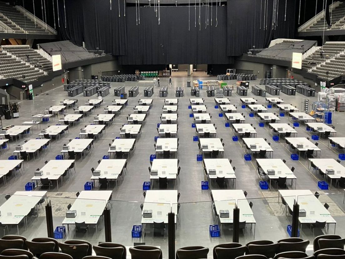 Donderdagochtend vanaf 09:00 uur is er een tweede telling in Rotterdam Ahoy.