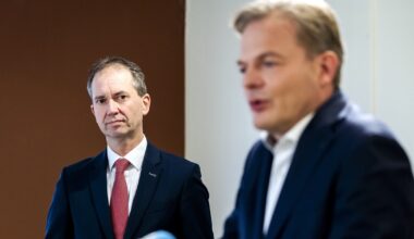 NSC-lijsttrekker Eddy van Hijum en oud-partijleider Pieter Omtzigt