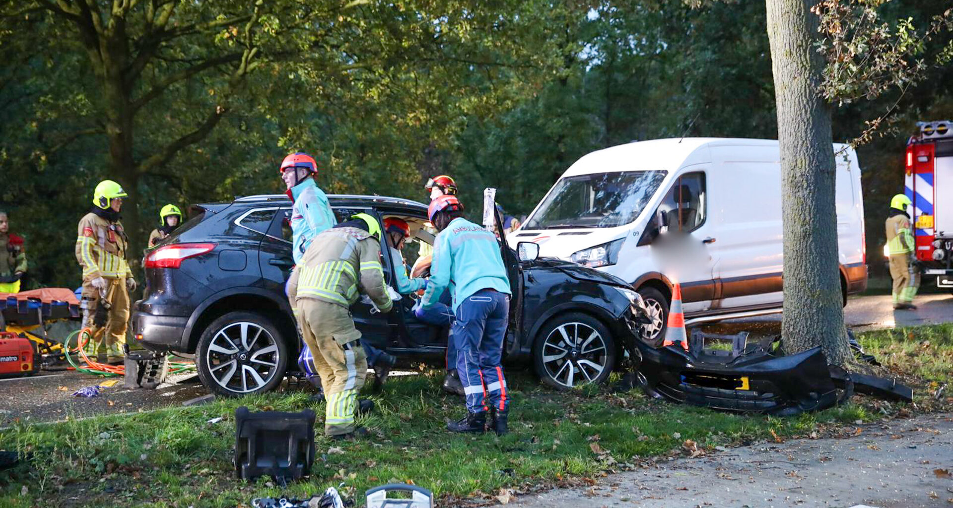 Ernstig ongeval op de Houtsberg bij Nederweert-Eind