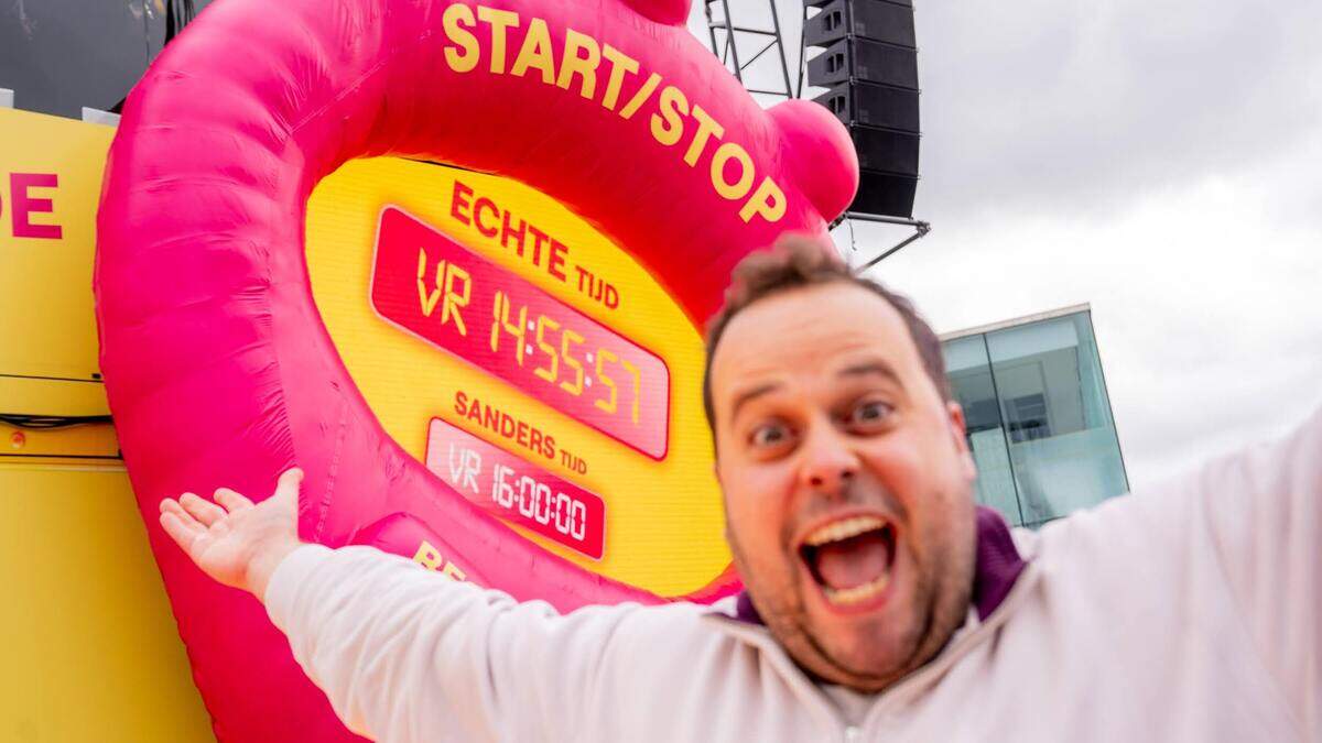 Sander Gillis stopt ‘Sander tegen de tijd’ een uurtje te vroeg, maar doet toch beter dan vorig jaar - GVA