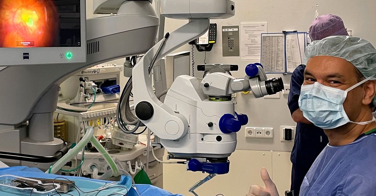 Geïmplanteerde chip helpt patiënten die door netvliesveroudering niet meer kunnen zien