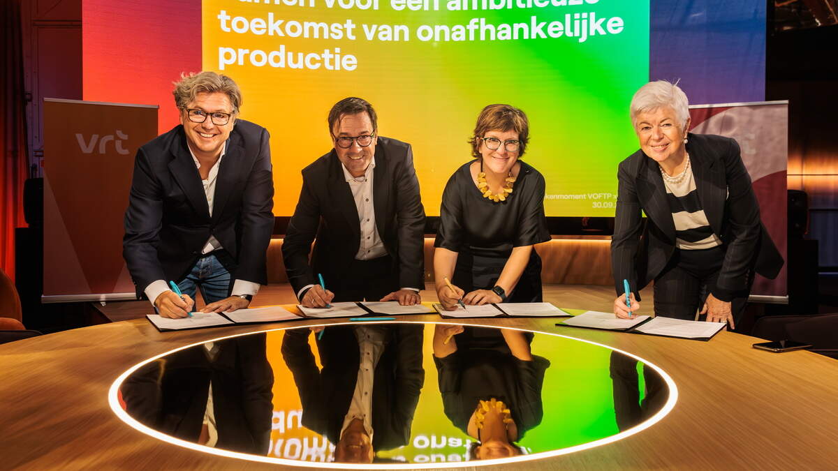 VRT tekent akkoord met Vlaamse tv-makers: “We moeten de Vlaming laten genieten van kwaliteitsvolle verhalen van hier”