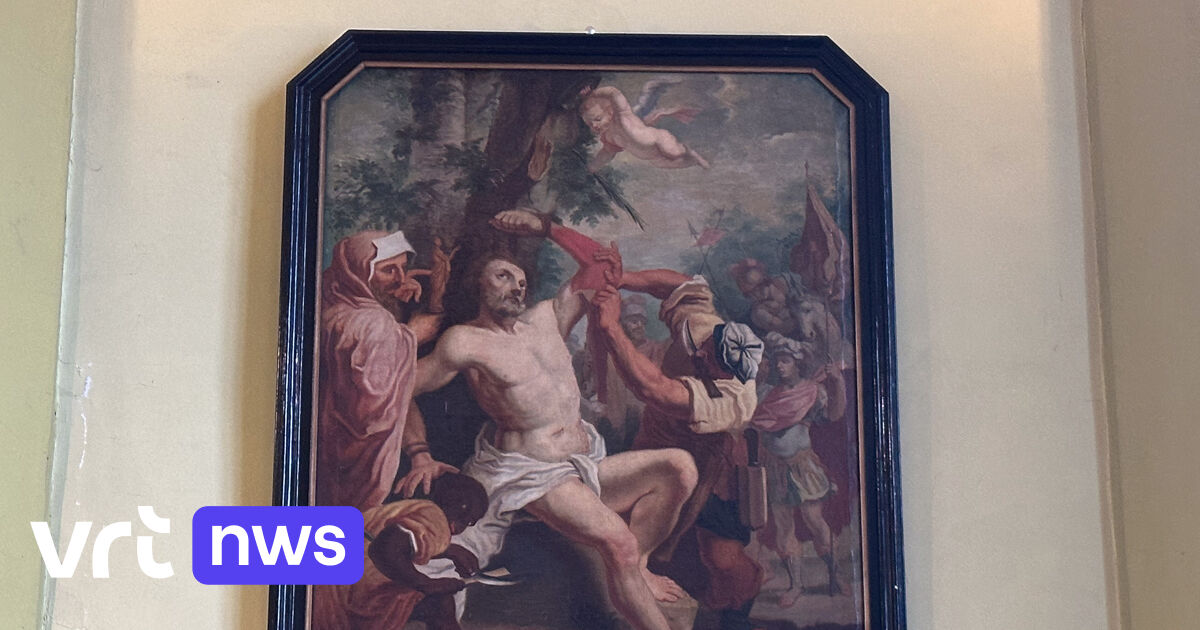 17e-eeuws schilderij van martelaarsdood verhuist van ontwijde kerk in Baaigem naar Sint-Bartholomeuskerk in Vinkt