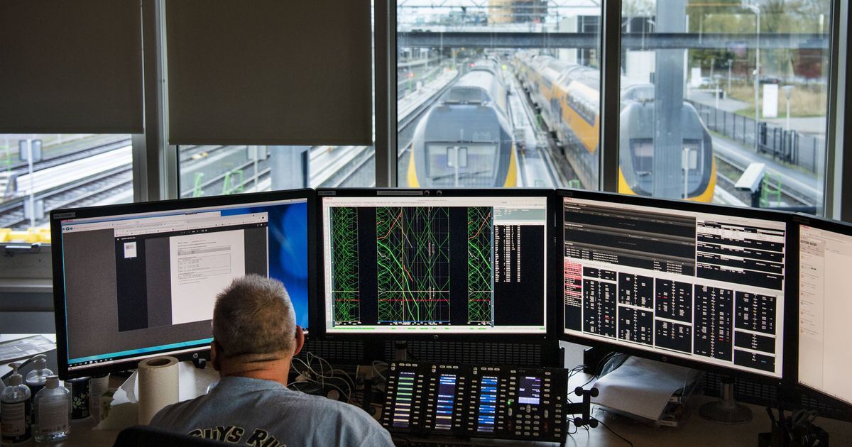 Hoe één zieke verkeersleider treinverkeer in Randstad gisteren urenlang raakte