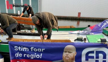 Soepboer komt met verkiezingsstunt: FNP vaart met een skûtsje Den Haag in