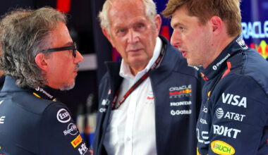 Verstappen geeft Horner trap na en prijst Mekies