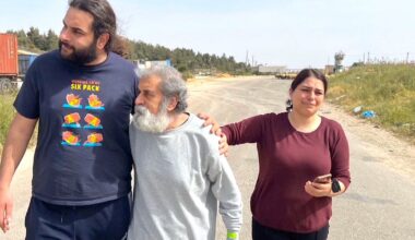 Omar Assaf na zijn vrijlating door Israël