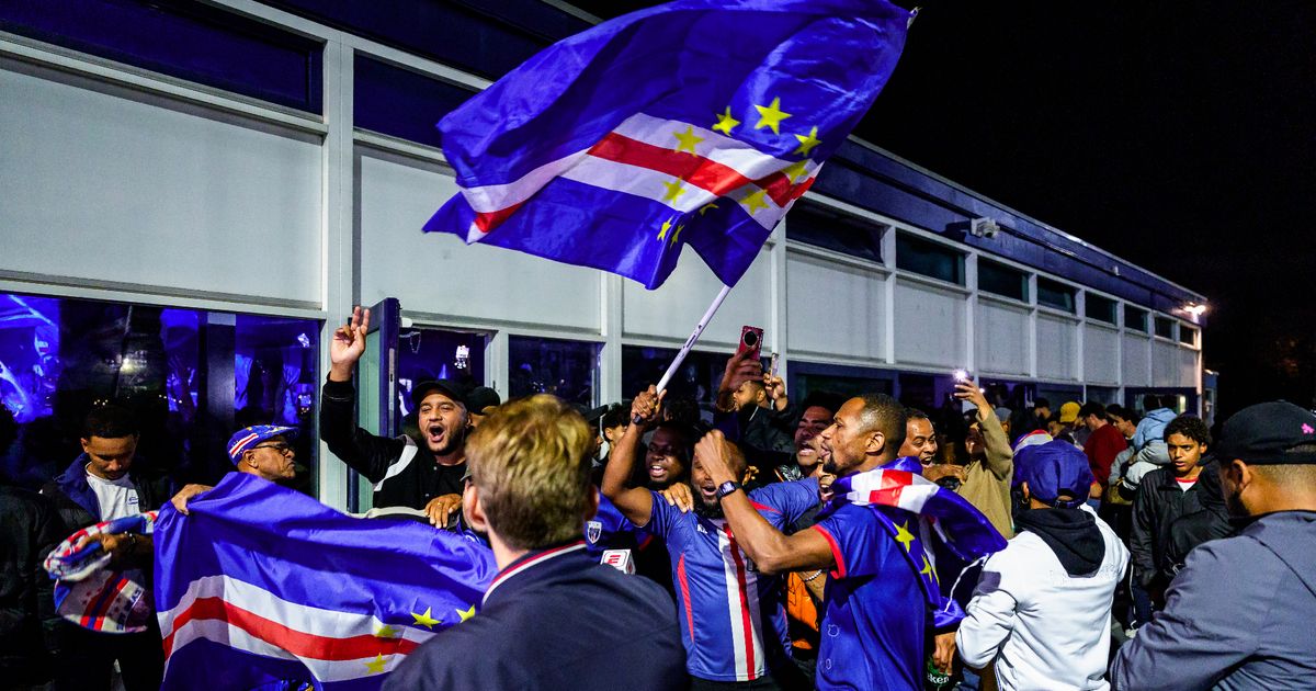 Groot feest in Rotterdam: Kaapverdië gaat voor het eerst naar WK voetbal