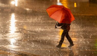 Waarschuwing: veel regen en zware windstoten op komst