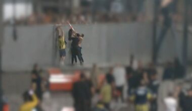 Feyenoord-medewerker die paal op hoofd kreeg, heeft zware hersenschudding en kan niet meer werken