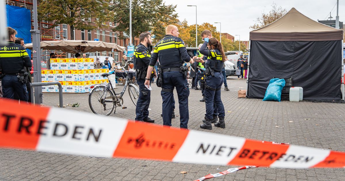 Gewonde bij steekpartij op Afrikaandermarkt, politie houdt verdachte aan - Rijnmond
