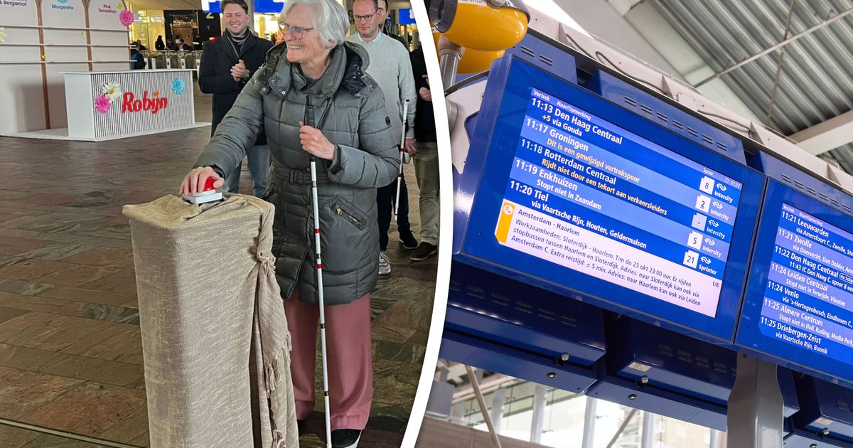 Deze treinreizigers vinden donkere NS-borden 'een grote stap vooruit'