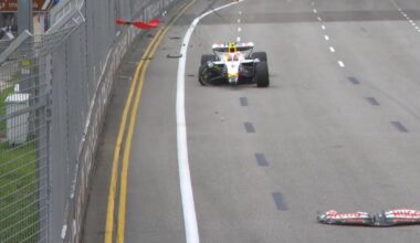 Derde training GP Singapore stilgelegd na harde klapper Lawson