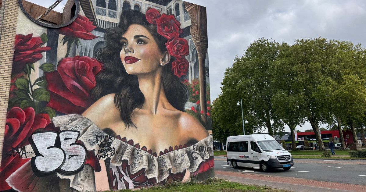 Waarom de kleurrijke 'Zigeunervrouw uit Andalusië' in Sittard-Geleen is beklad met een slogan