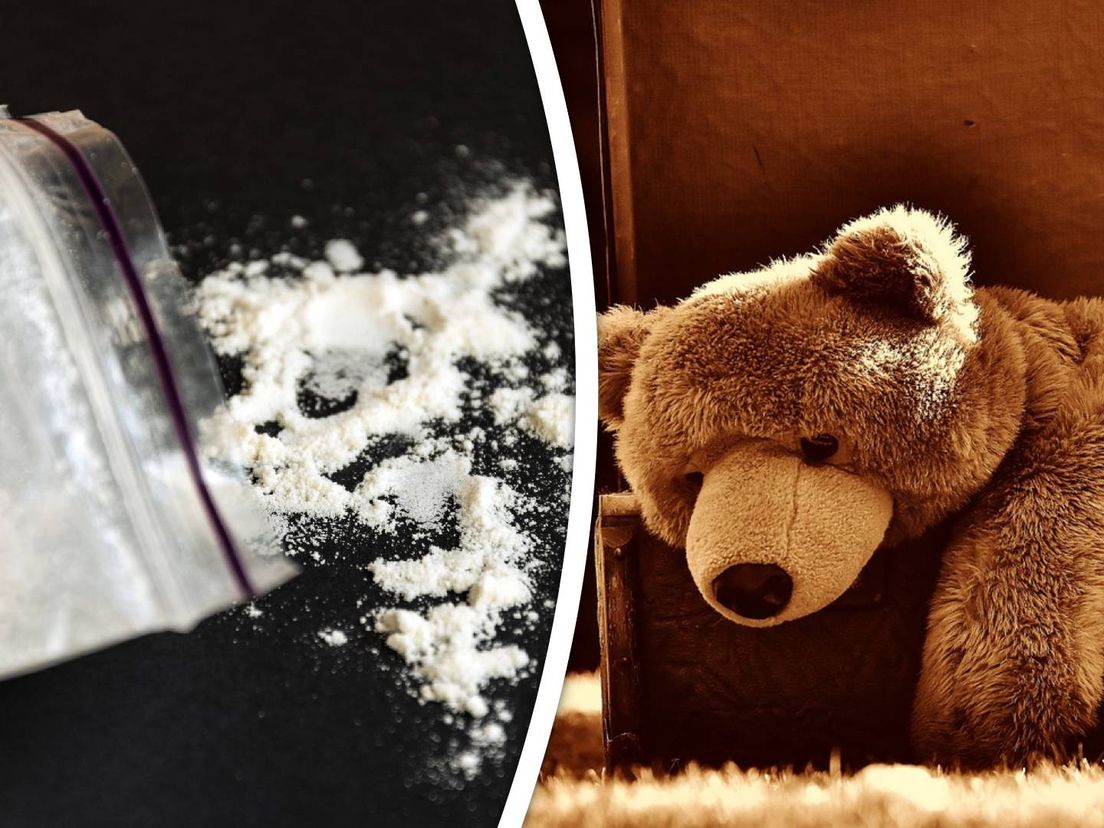 De drugs werden gevonden in een teddybeer.