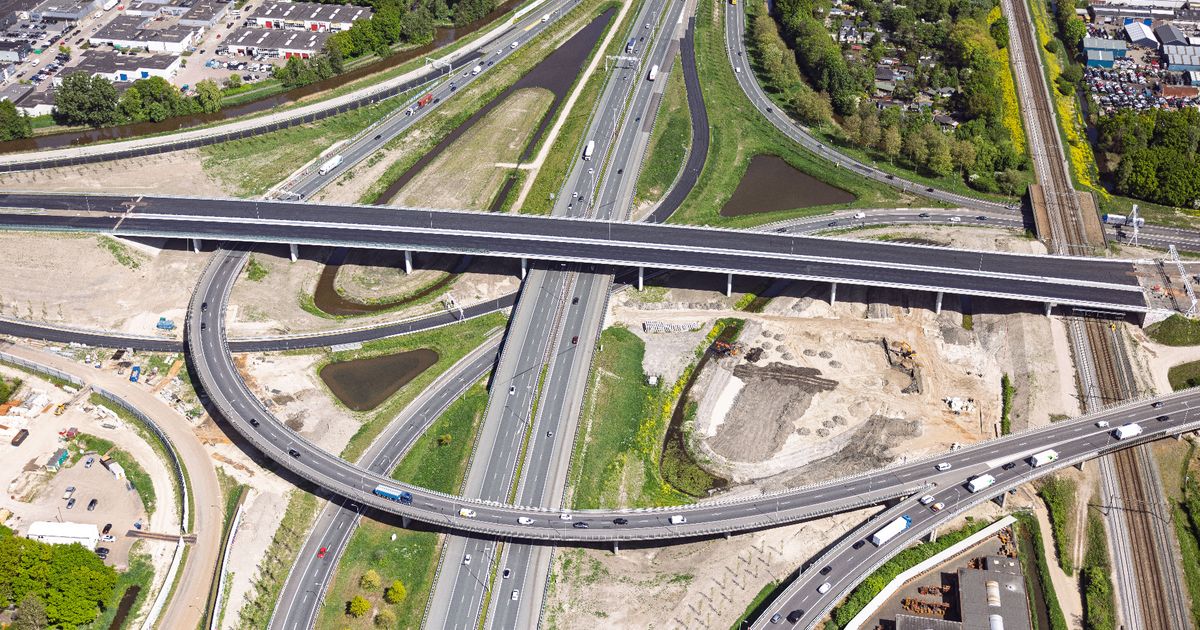 Rijstrook in belangrijk verkeersknooppunt vijf dagen dicht door reparatie