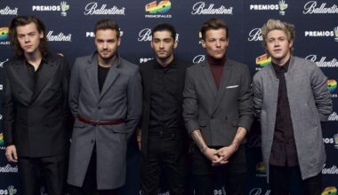 Harry Styles, Liam Payne, Zayn Malik, Niall Horan en Louis Tomlinson van boyband One Direction.