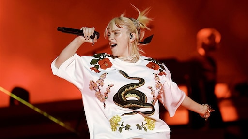 Billie Eilish omvergetrokken door fan tijdens concert: beveiliging grijpt direct in