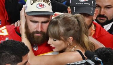 Travis Kelce reageert luchtig op pikant nummer van Taylor Swift: 'Geweldig nummer'