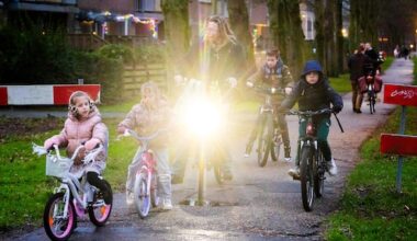 fietslampen vaak te fel, wetgeving moet op de schop