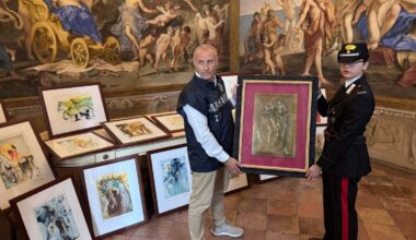 Een van de in beslag genomen werken van Salvador Dalí.