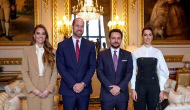 William en Catherine verwelkomen Hoessein en Rajwa