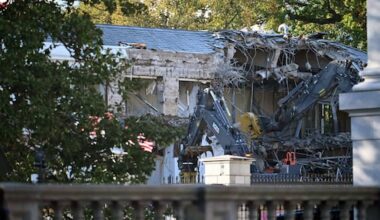 Witte Huis begint met sloop aan oostvleugel voor de bouw van Trumps balzaal