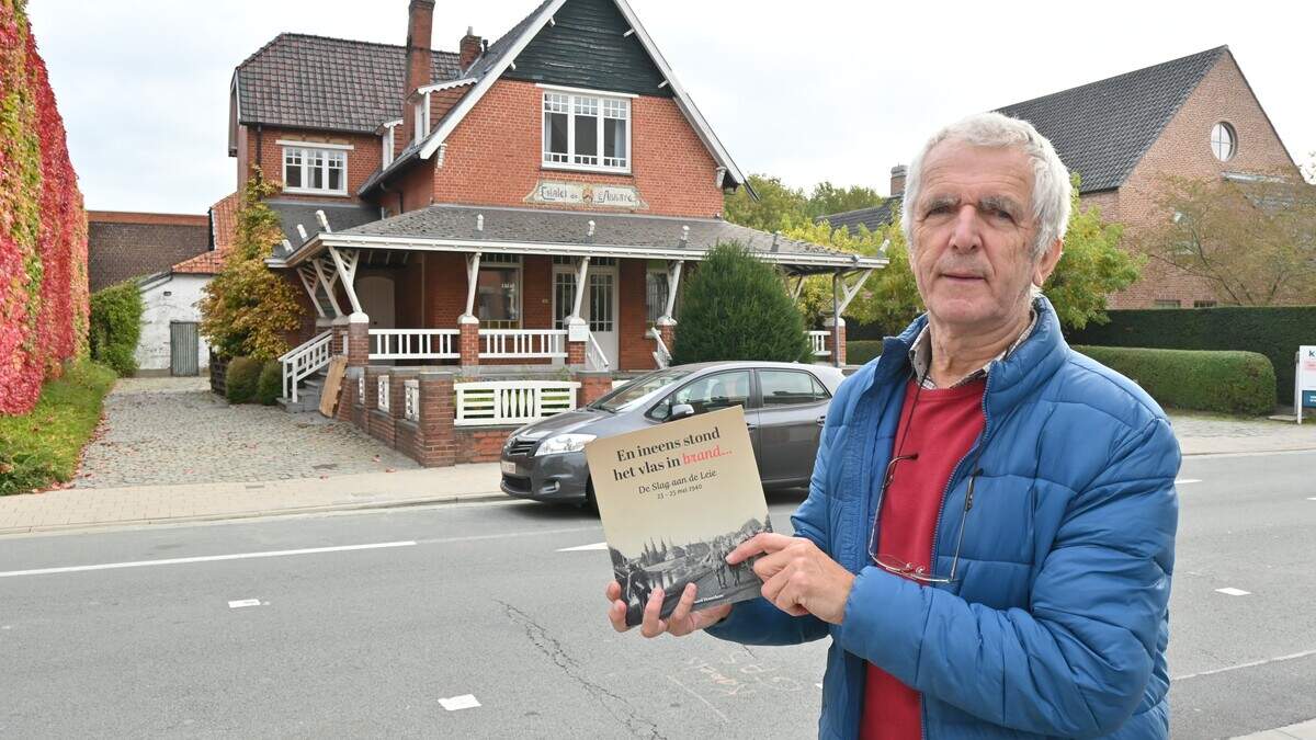 Drones,  eerste elektrische wagens en een café van een coiffeur: Bernard (70) schrijft boek over Slag aan de Leie