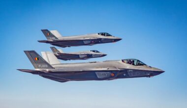 Eerste F-35's voor België onderweg