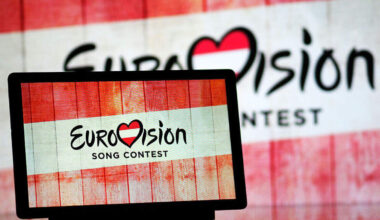 Het Eurovision logo voor de komende editie.