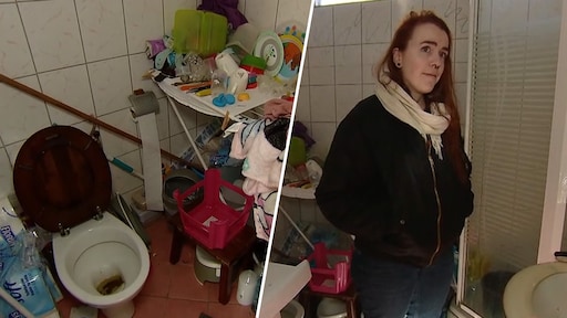 Gwen maakt ontbijt voor kinderen klaar naast toilet in Help, Mijn Man Is Klusser!: 'Dit is absurd'